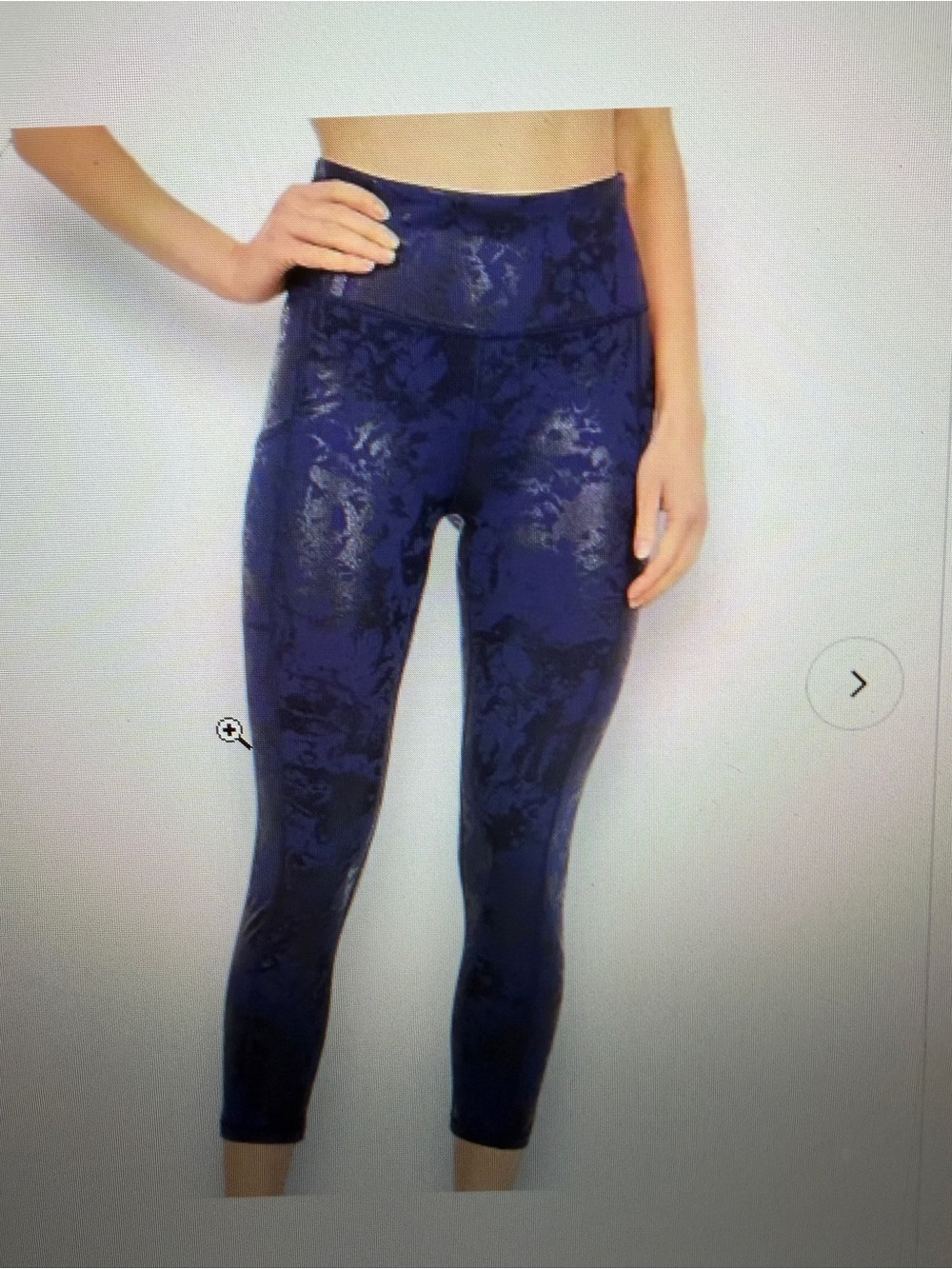 NWT Lilly Pulitzer Weekender High Rise Leggings Navy Shoreline Foil S